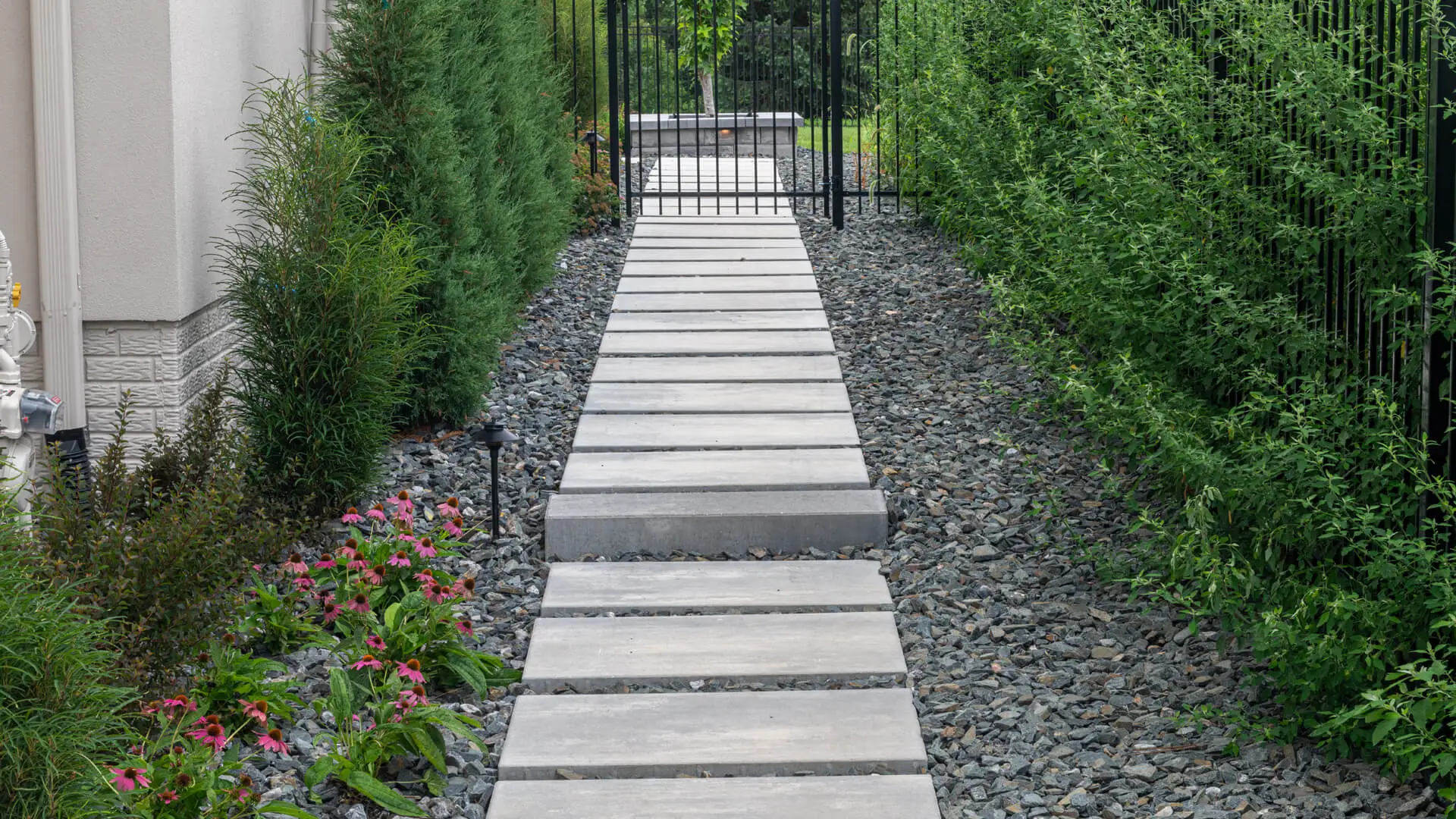 Landscape bed maintained by UPL in La Vista, NE.